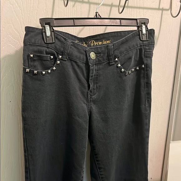 Cache premium Black Studded Women's Jeans size 4 - Picture 3 of 7